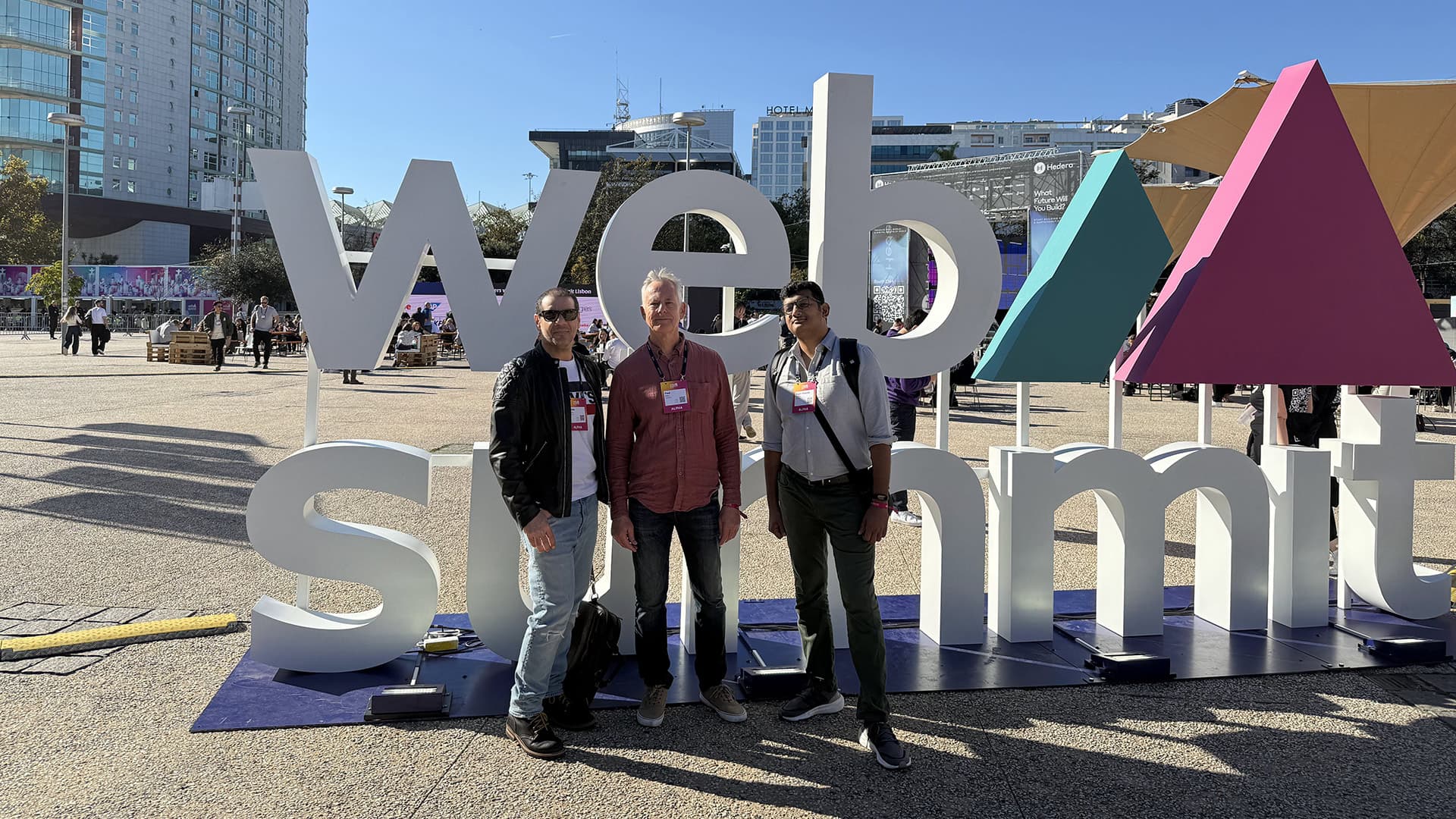 Outside the Web Summit Sign Lisbon 2024